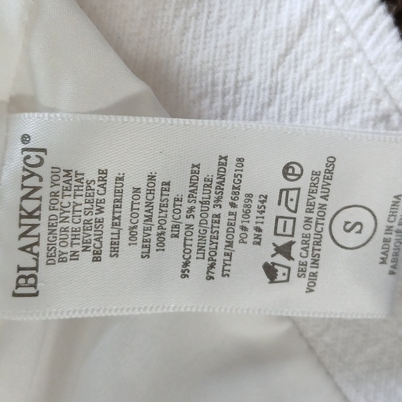 BlankNYC white double zip mesh jacket size small - Picture 12 of 15